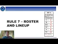 Rule 7 - Roster and Lineup