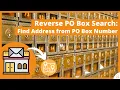 How to Find Address From PO Box Number Reverse PO Box Search Tutorial