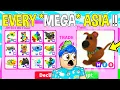 Trading EVERY MEGA SOUTHEAST ASIA Egg Pet In Adopt Me Roblox Adopt Me Rich Trades COMPILATION