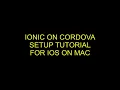 Push notification configuration with Ionic on Cordova for iOS on Mac