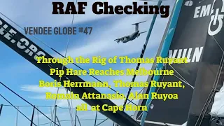 Vendee Globe Day 47 Onboards At Cape Horn as Last Years’ Winner Has Steering Probs. Boris, Romain..