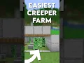 Minecraft Easiest CREEPER Farm Tutorial - 550 Gunpowder Per Hour