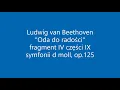 Lagu Ludwig van Beethoven - Oda do radości (fragment IV części IX symfonii)