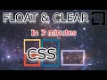 Learn css float and clear quick in 3 minute float clear tutorials css tutorials