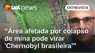 Cratera de mina da Braskem em Maceió pode transformar região em 'Chernobyl brasileira', diz geólogo
