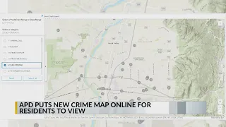 Albuquerque Police Dept highlights new crime map