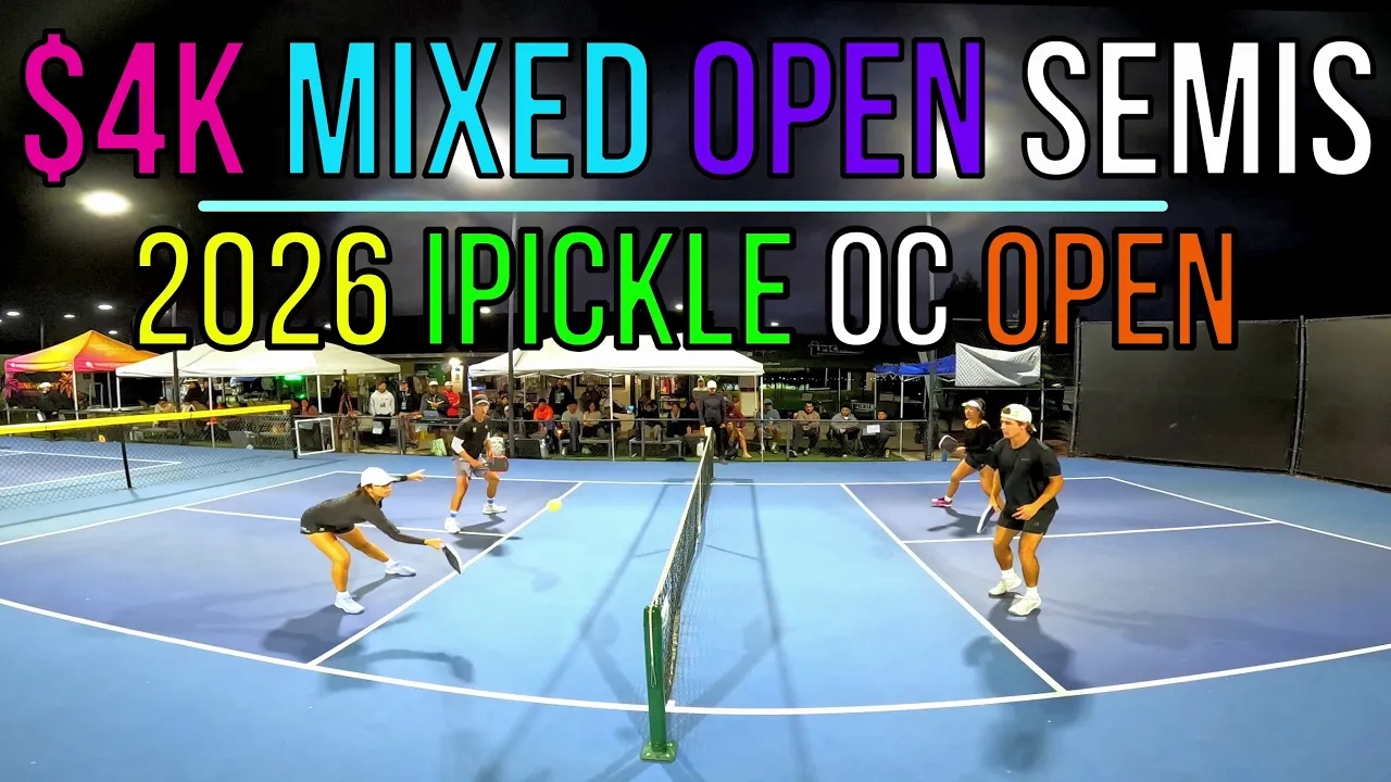🐦‍⬛Crazy $4K Mixed Open SF Chew(5.5)/Emery(6.0) vs Palm(5.6)/Elpusan(5.4) | iPickle OC Open