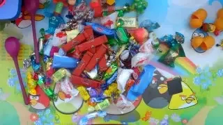 New 2016 A Lot Of Candy And Surprise Eggs Очень много конфет и сладостей 