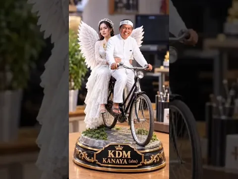 Kang Dedi bonceng Teh Kanaya pakai sepeda #kdm