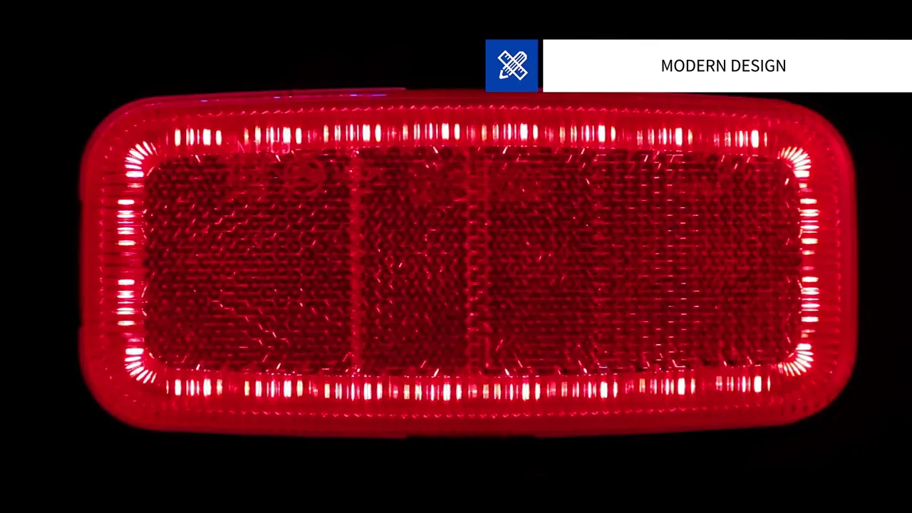Video: Red LED marker light | 12-24v | 50cm cable | MV-1200R
