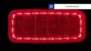 Video: Red LED marker light | 12-24v | 50cm cable | MV-1200R