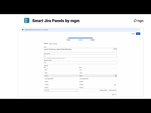 watch Smart Panels for Jira video