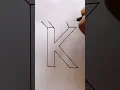 3d K drawing
