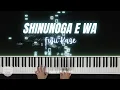 Shinunoga E-Wa - Fujii Kaze | Piano Cover + Sheet Music