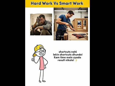 Hard Work Vs Smart Work #smartwork #hardwork #shorts