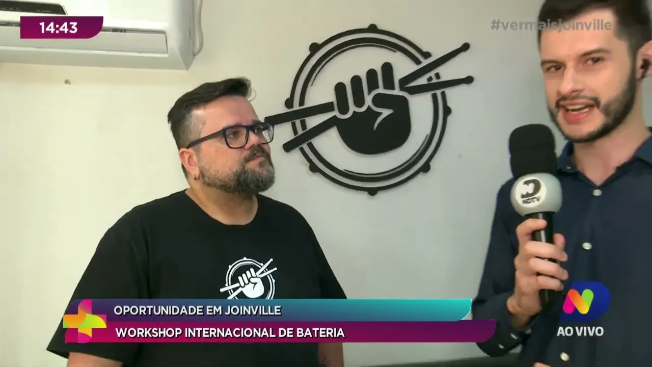 Oportunidade em Joinville: workshop internacional de bateria