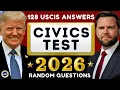 New 2026 U S Citizenship Test USCIS 128 Civics Exam Questions Ciudadania Americana Trump