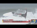 Dangerous conditions along North Topsail beach and the coast