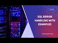 SQL Error Handling with Examples Exception Handling in SQL Server