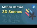 Motion Canvas 3D rotation and rendering basics TypeScript