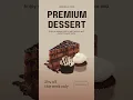 #Beige Dessert #menu  Promotion Mobile Video #business advertising and promotion #9884353627