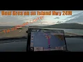 Traveling I 24 W to the Jasper TN Rest Area on an Island