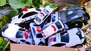 【サイレンあり】パトカーのミニカーが坂道を走る！外観＆ギミックチェック Police Car Model Collection Review & Drive A Steep Hill!!