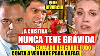 ALMA GÊMEA - Rafael DESCOBRE que Cristina NUNCA ESTEVE GRÁVIDA! Descobre Falsa Gravidez da Cristina