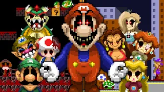 MARIO.EXE - ROUND 1, 2 & 3 (Sonic.EXE, Sally.EXE and Rouge.EXE Inspired Horror Game)