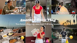 Another Busy Vlog 💕 |  New house shopping, mini haul & driving lessons | Mishti Pandey