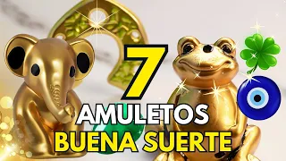 🍀 7 AMULETOS, PARA LA BUENA SUERTE y EL DINERO 🧿 🐘 🧲