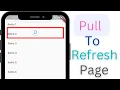 Pull To Refresh A Page ListView HTTP GET Flutter