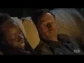 The Walking Dead - Rick and Michonne kissing and sleeping together