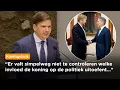 Moeten we de macht van de koning beperken? Gideon van Meijeren (FVD) in begrotingsdebat