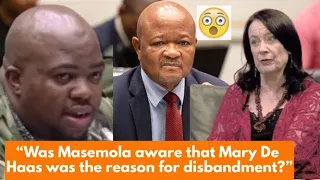 Was The Commissioner Aware That Mary De Haas Is The Reason For Disbandment 