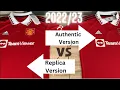 Lagu 2022/23 Manchester United Home Shirt Comparison Review Adidas HeatRdy Player Vs Aeroready Fan Jersey