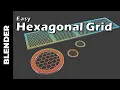 BLENDER Easy Hexagonal Grid