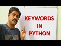 KEYWORDS-PYTHON PROGRAMMING PYTHON KEYWORDS KEYWORDS IN PYTHON RESERVED WORDS IN PYTHON