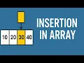 Insertion in Array lecture - 3