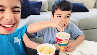 راقبنا يزن وزين ليوم كامل انصدمنا من إلي عملوا خربو كل البيت طلعو ع الماركيت بالليل لحالهم   سمعها