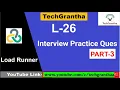 Load Runner Beginner Tutorial 26-Interview Questions for Load Runner Tool Part 3 by TechGrantha