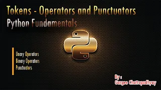 CLASS XI TOKENS OPERATORS AND PUNCTUATORS PYTHON FUNDAMENTALS