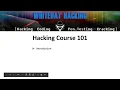 Hacking 101 - Introduction Basic