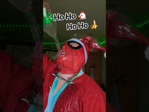 Ho Ho Chicken Banana 😅 Ft. Spider-Santa Claus #shorts #comedy #christmas #cosplay