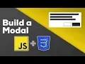 Vanilla JavaScript Modal - With CSS display