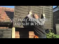 How to fit a new fence panel into concrete posts in 30sec