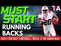 Fantasy Football MUST START Running Backs - Week 17 Start Em Sit Em