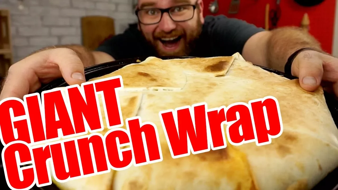 DIY Crunchwrap Supreme - PIZZA PAN SIZED!! Using Beyond Meat*