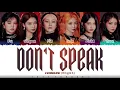EVERGLOW (에버글로우) - 'DON'T SPEAK' Lyrics [Color Coded_Han_Rom_Eng]