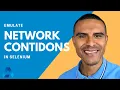 How to emulate network conditions in Selenium ChromeDevTools Protocol